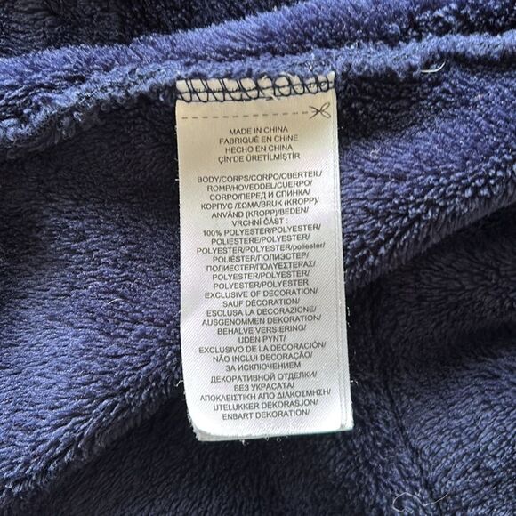 Polo Ralph Lauren plushy robe blue size medium - Picture 15 of 16